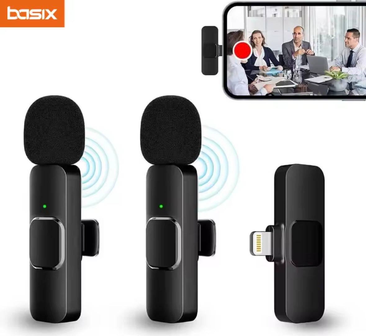 Lavalier Wireless Microphone for iPhone.