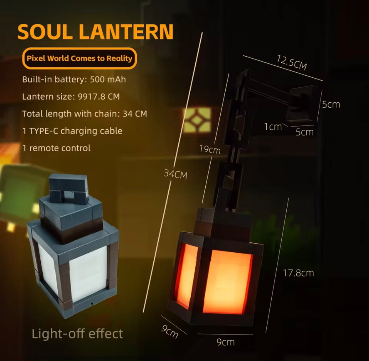 Minecraft-Style Color Lantern