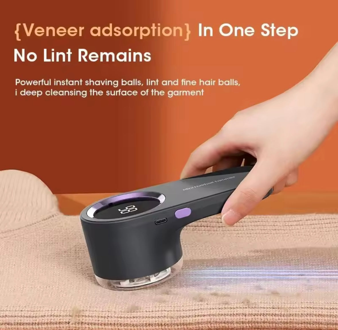 Lint Remover for Clothing LED Digital Electric Pellet Fluff