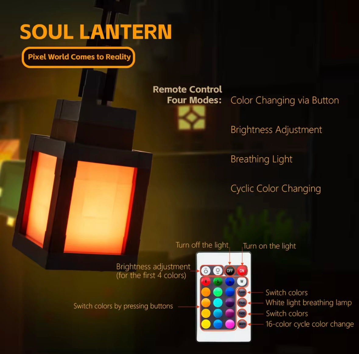 Minecraft-Style Color Lantern