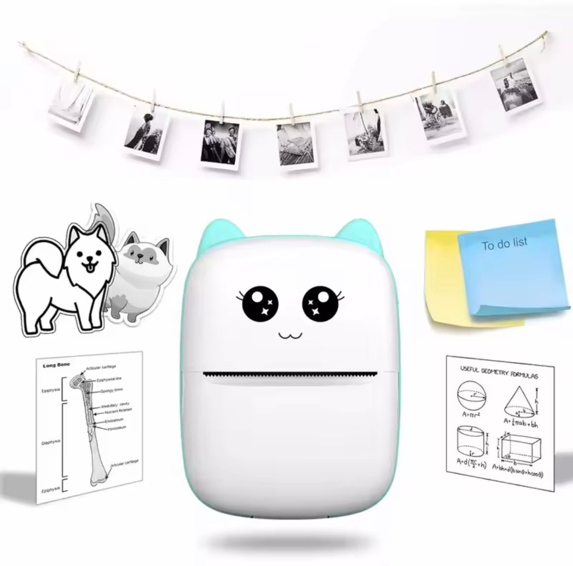 Portable thermal printer mini cat