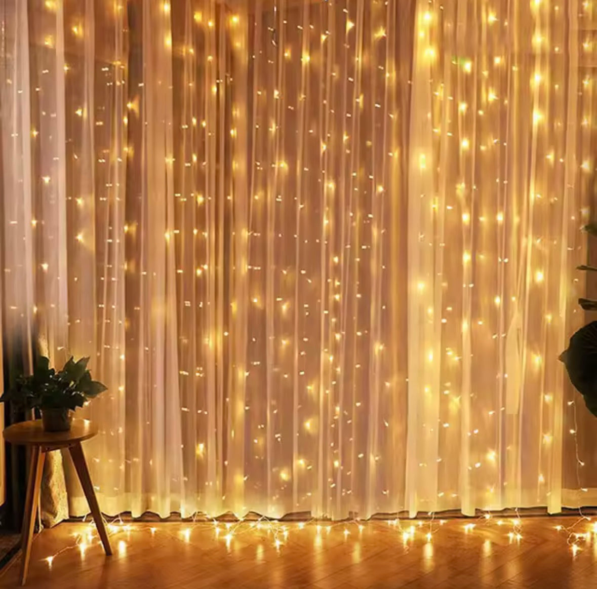 Christmas Lights Curtain Garland – Merry Christmas Home Decor 2025 🎄✨
