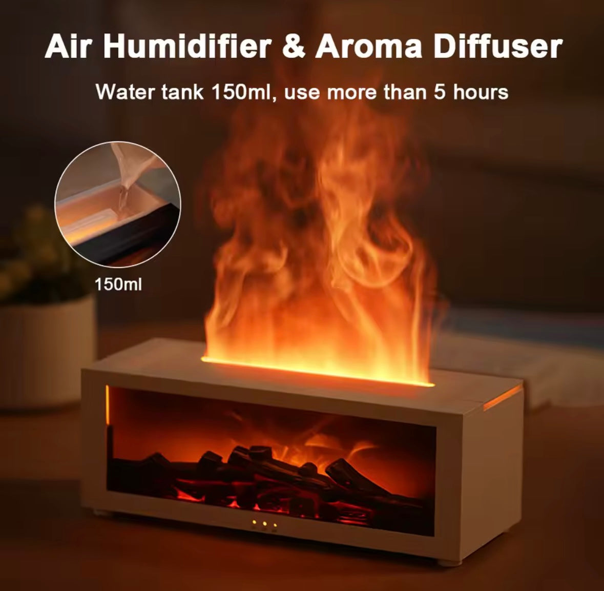 Flame Aroma Diffuser & Humidifier
