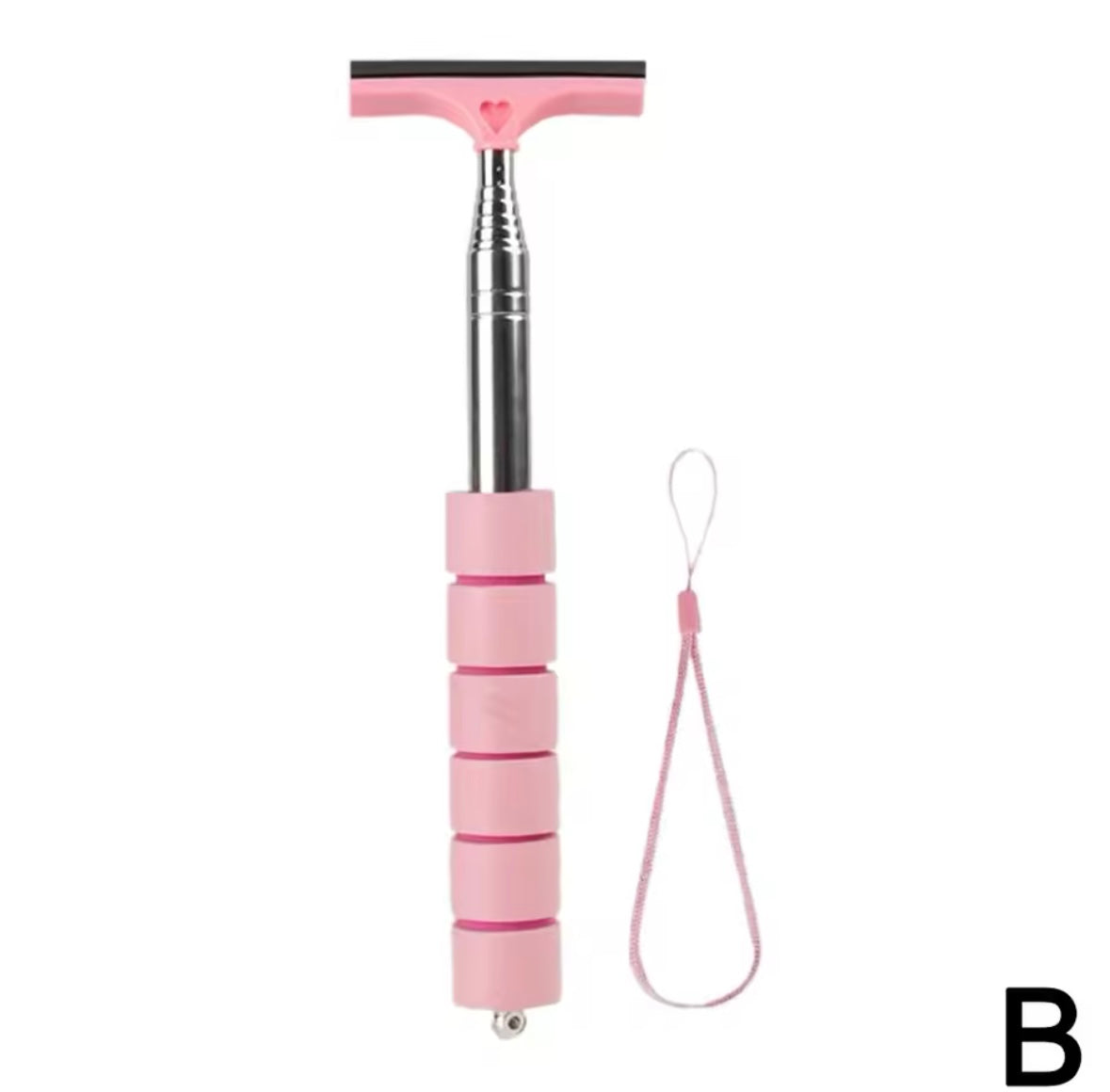 Portable Rainy Glass Window Cleaning Tool Wiper Extendable Handle Car