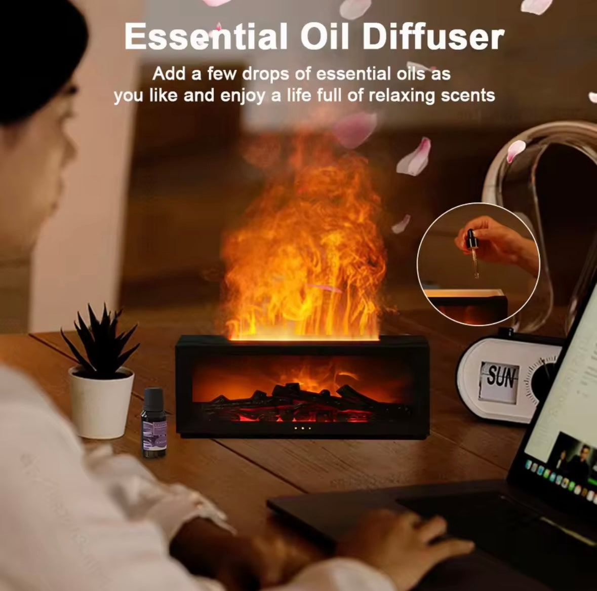 Flame Aroma Diffuser & Humidifier